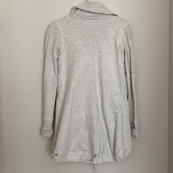 Lululemon Gratitude Wrap Sweater Heathered Birch Grey 4 - Picture 5 of 5